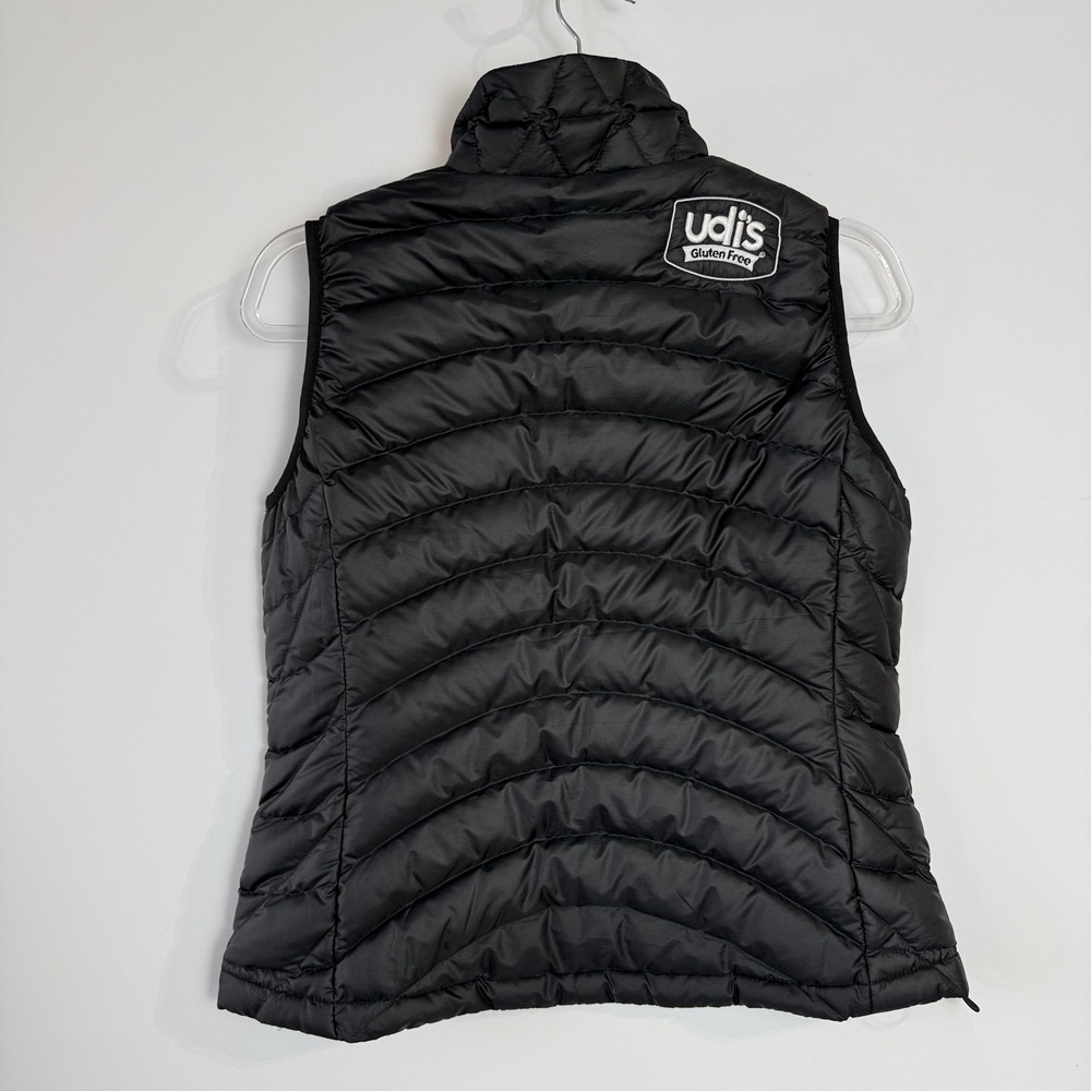 Patagonia Down Sweater Vest Womens S Black‎ 84627 Full Zip Puffer Udi's Logo - Picture 3 of 13